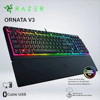 Teclado Gamer Razer Ornata V3 RGB US Negro RZ03-04460200-R3U1